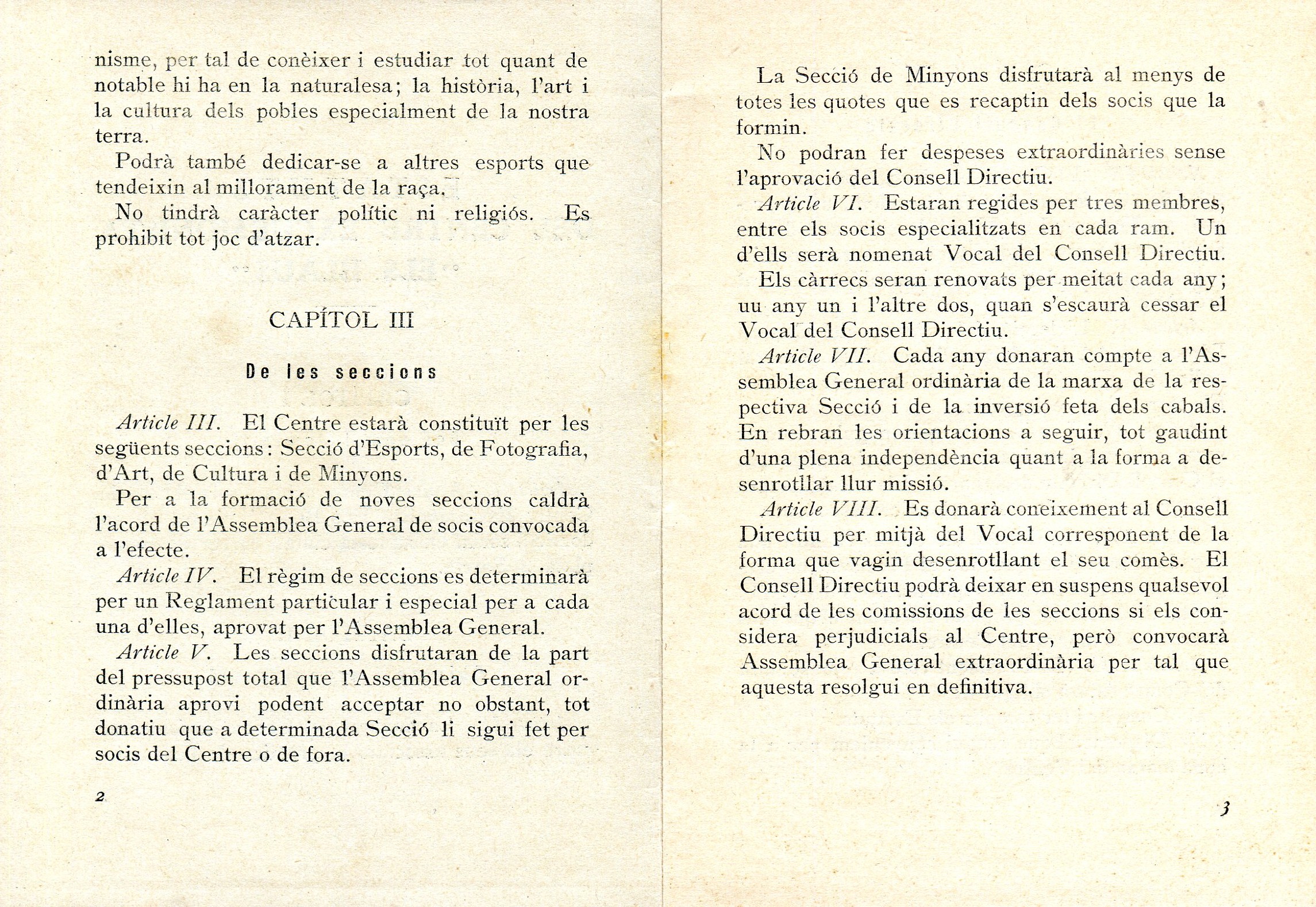 Centre Excursionista "Els Blaus" : Estatuts - Miniatura 3